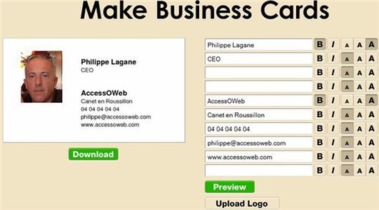 Free PDF Cards - Générateur de cartes de visites gratuit en ligne Free PDF Cards - Générateur de cartes de visites gratuit en ligne