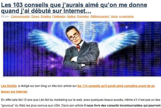 103 conseils pour bien démarrer sur Internet - impressionnant travail 103 conseils pour bien démarrer sur Internet - impressionnant travail