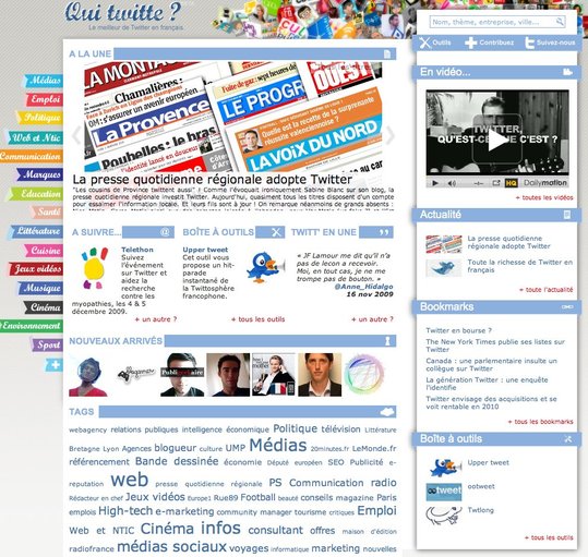 Qui Twitte ? - Annuaire et ressources francophone sur Twitter Qui Twitte ? - Annuaire et ressources francophone sur Twitter