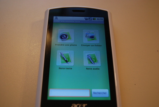 Evernote est maintenant sur Android Evernote est maintenant sur Android