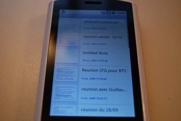 Evernote est maintenant sur Android Evernote est maintenant sur Android