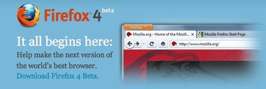 Firefox 4 beta 1 est disponible Firefox 4 beta 1 est disponible