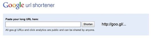 Google URL Shortener - Le site Google URL Shortener - Le site
