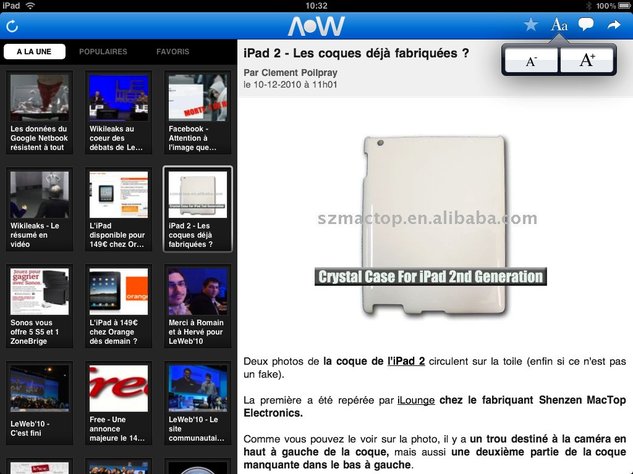 Application iPhone ( V2 ) et iPad d'AccessOWeb sur l'App Store Application iPhone ( V2 ) et iPad d'AccessOWeb sur l'App Store