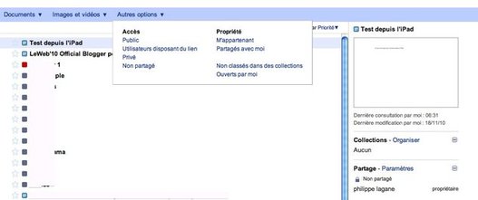 Google Documents - Changements de design Google Documents - Changements de design