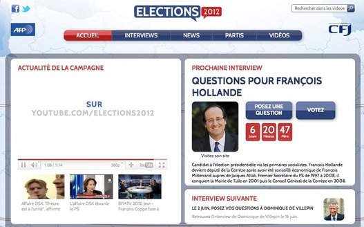 Youtube Elections 2012 - Les présidentielles démarrent le 1er juin sur Youtube Youtube Elections 2012 - Les présidentielles démarrent le 1er juin sur Youtube