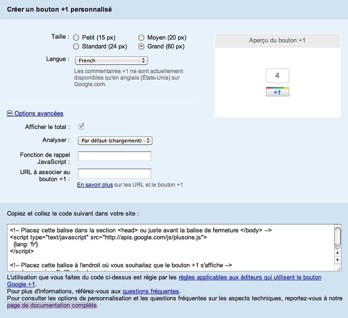 Google +1 est disponible pour tous les sites Google +1 est disponible pour tous les sites