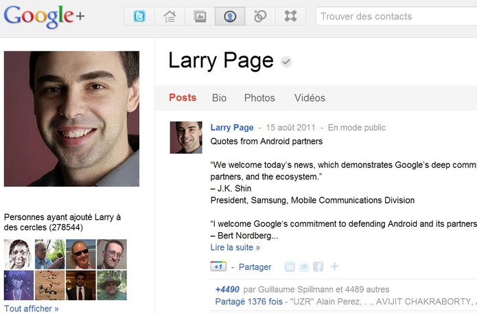 Google Plus lance les comptes vérifiés Google Plus lance les comptes vérifiés