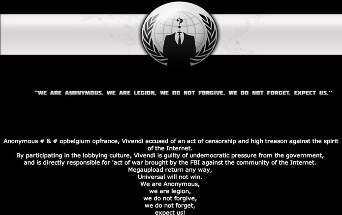 World War Web : Anonymous & Co vs. Cop & Majors World War Web : Anonymous & Co vs. Cop & Majors