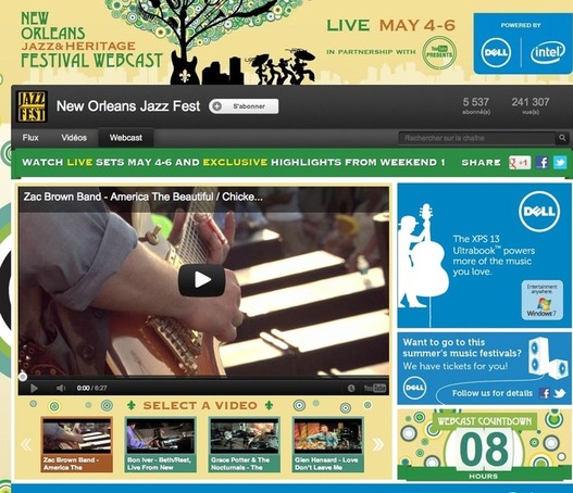 Festival New Orleans Jazz en Live sur Youtube Festival New Orleans Jazz en Live sur Youtube