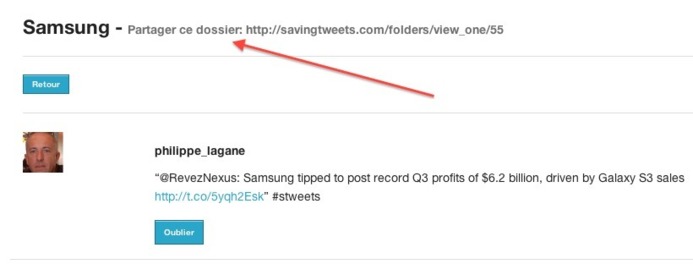 SavingTweets - Sauvegarde et classement des tweets SavingTweets - Sauvegarde et classement des tweets