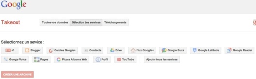Google Takeout - Backup de vos données Google Google Takeout - Backup de vos données Google