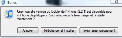 Firmware 2.2.1 iPhone en téléchargement