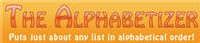 The Alphabetizer - un moyen simple pour faire un classement par ordre alphabétique ( en ligne )