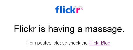 Flickr est down ( pour le moment )