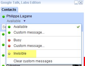 GTalk - tu me vois ? Tu me vois plus !!!