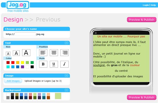 Jag.ag - un journal sur mobile en 3 mn