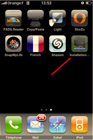 Mise à jour d'application en direct de l'iPhone avec le Firmware 2.0