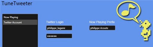 TuneTweeter - diffusez le titre de la musique que vous écoutez sur Twitter