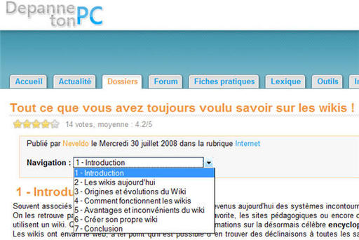 [coup de pouce] Pour ceux qui veulent tout savoir sur les Wikis