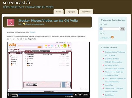 Screencast.fr - Le site dédié à la découverte et formation en vidéo