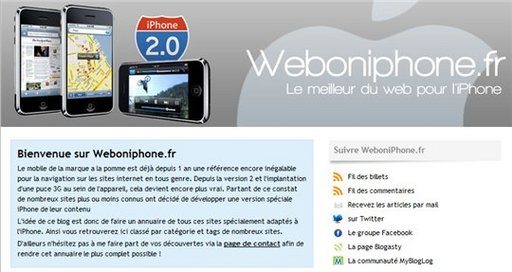 [coup de pouce] Web On iPhone - Le meilleur du Web pour l'iPhone