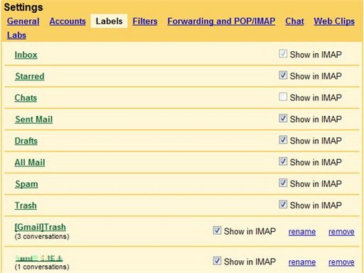 Gmail permet maintenant de gérer l'IMAP