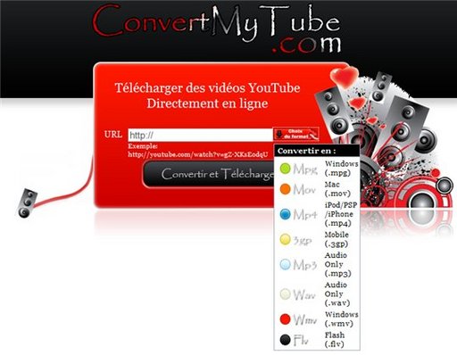ConvertMyTube - Télécharger des vidéos Youtube ( en français )