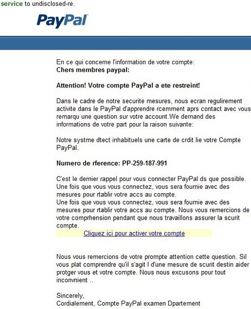 Le Spam avec Paypal doit rapporter gros, ça devient pénible