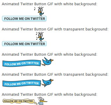 De nouveaux boutons Twitter pour vos blogs