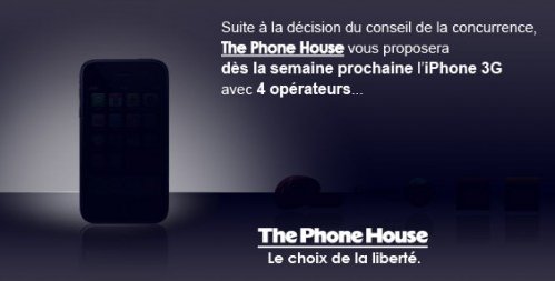 The Phone House annonce l'iPhone chez Orange, SFR, Bouygues Telecom