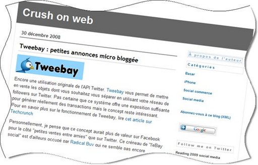 [coup de pouce] Crush on Web