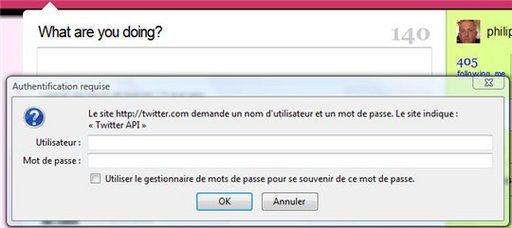 Petit probleme avec Twitter - pouvez vous m'aider ?