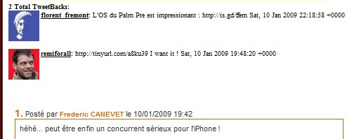 TweetBacks - Qui parle de vos billets sur Twitter ?