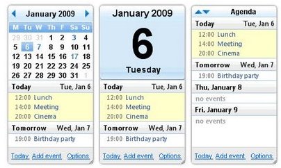 Le nouveau Google Calendar Gadget pour Google Desktop