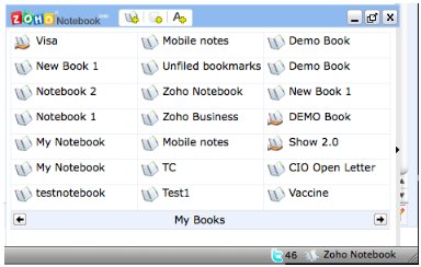 Zoho Notebook - un plugin pour récupérer vos données Google Notebook