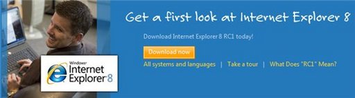 Télécharger Internet Explorer 8 RC1