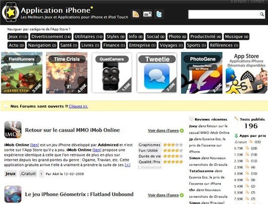 Application iPhone - Les meilleurs jeux et applications pour iPhone et iPod Touch