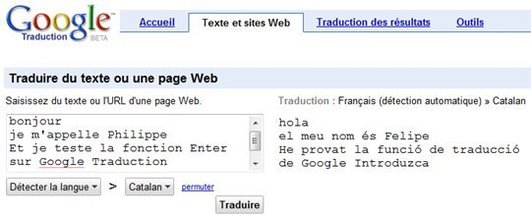 Petite amélioration de Google Traduction ... ou alors c'est moi