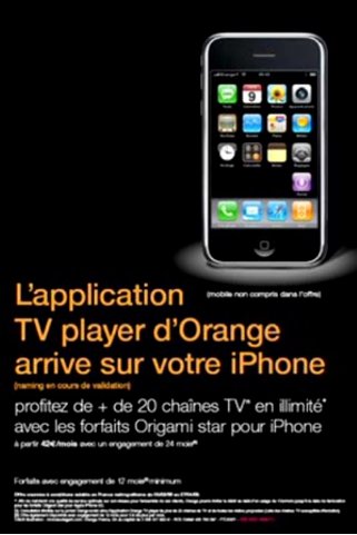 Orange TV sur iPhone