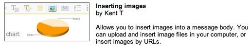 Gmail Labs - Insertion d'images dans les mails