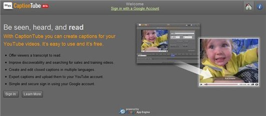 CaptionTube - Sous titrage des vidéos Youtube