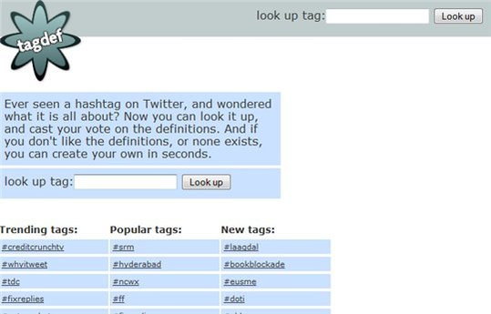 Tagdef - Définition des HashTags utilisés sur Twitter