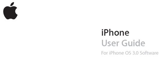 Apple nous offre le manuel complet de l'OS 3.0 de l'iPhone