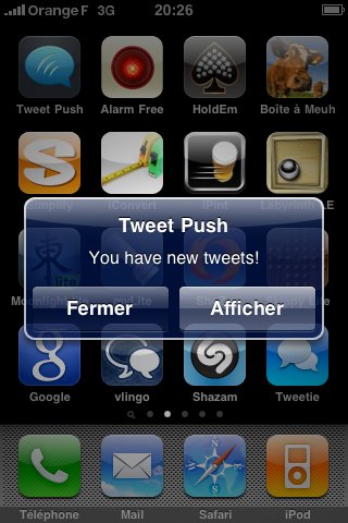 Tweet Push -  Du vrai Push notification pour Twitter