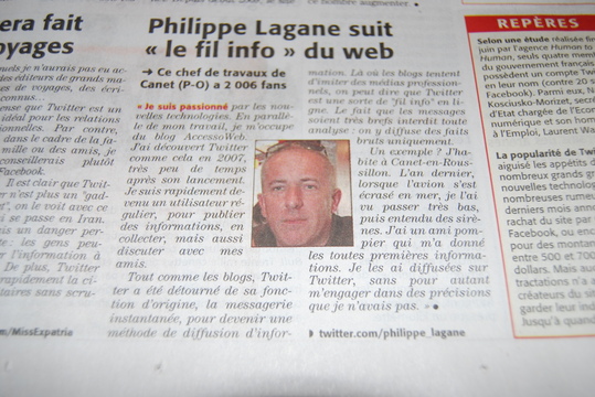 Le Midi Libre met Twitter à la UNE
