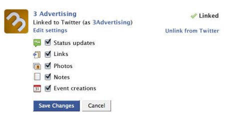 Publier sur Twitter depuis Facebook