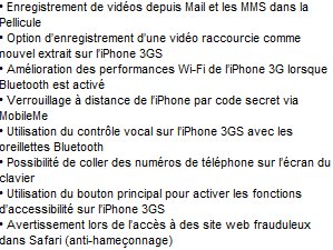 Firmware 3.1 iPhone disponible