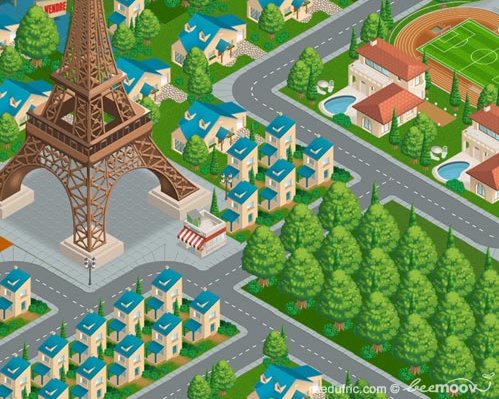 Rue du Fric = Monopoly + SimCity