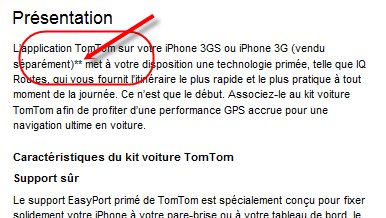 Kit voiture TomTom iPhone - Toujours trop cher